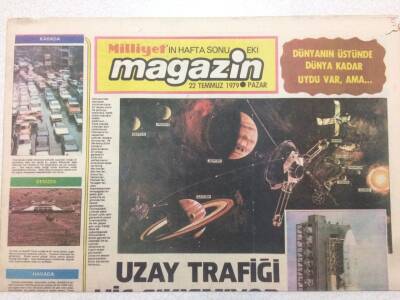 Milliyet Gazetesi Magazin Eki 22 Temmuz 1979 - Uzay Trafiği Hiç Sıkışmıyor GZ52123 - 1