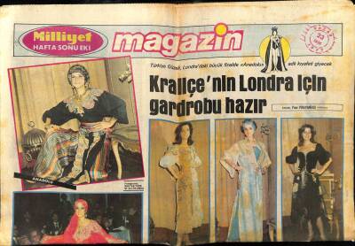 Milliyet Gazetesi Magazin Eki 23 Ekim 1971 - Türkiye Güzelinin Gardropu Hazır GZ75089 - 1