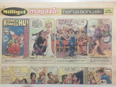 Milliyet Gazetesi Magazin Eki 24 Şubat 1980 - İranlı Humeynisiz Yaşamıyor GZ50632 - 1