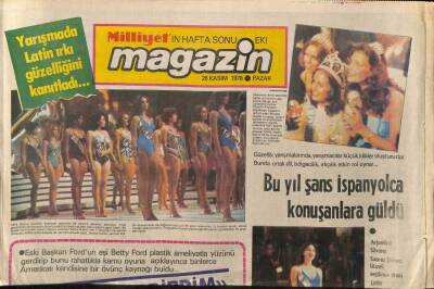 Milliyet Gazetesi Magazin Eki 26 Kasım 1978 - Betty Ford Kocası Eski Başkan Gerald Ford İle GZ92113 - 1