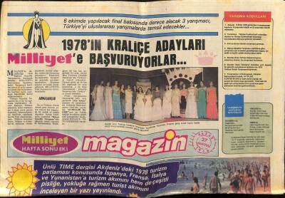 Milliyet Gazetesi Magazin Eki 27 Ağustos 1978 - İsmet Güden Yapıtlarını Satmayacak GZ75093 - 1
