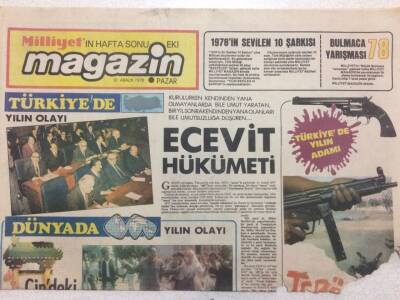 Milliyet Gazetesi Magazin Eki 31 Aralık 1978 - Ecevit Hükümeti GZ52104 - 1