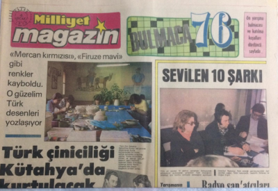 Milliyet Gazetesi Magazin Eki 4 Ocak 1976 - İpek Yolunun İki Ucu Türkiye Ve Japonya GZ21568 - 1