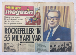 Milliyet Gazetesi Magazin Eki 6 Ekim 1974 - Rockefellerin 55 Milyarı Var - GZ17436 - 2