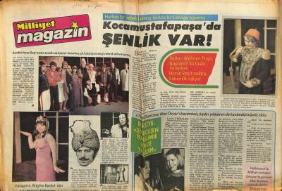 Milliyet Gazetesi Magazin Eki 7 Nisan 1975 - Kocamustafapaşada Şenlik Var GZ78558 - 1