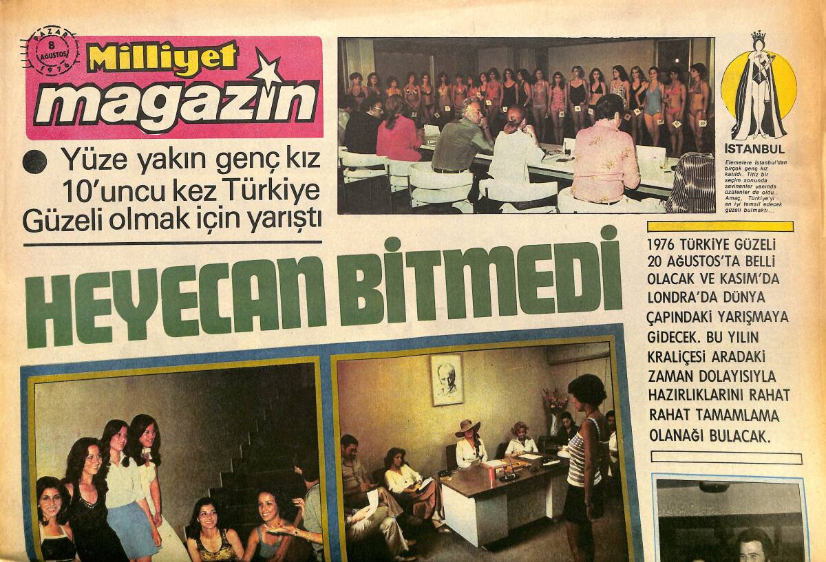 Milliyet Gazetesi Magazin Eki 8 Ağustos 1976 - Yıldızlar Hey Diyecek * Cem Karaca,Cici Kızlar,Selçuk Alagöz* GZ161085_Kopya(1) - 1