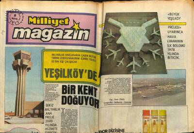 Milliyet Gazetesi Magazin Eki 8 Mayıs 1977 - Yeşilköyde Bir Kent Doğuyor GZ78569 - 1