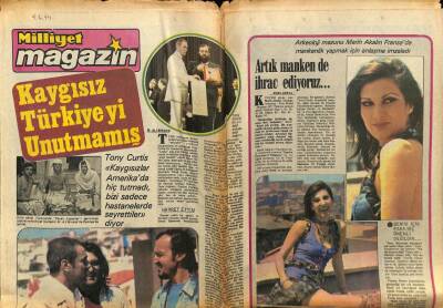 Milliyet Gazetesi Magazin Eki 9 Haziran 1974 - Nazan Şoray Küskün GZ78553 - 1