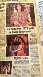Milliyet Gazetesi Magazin Haftasonu Eki 2 Eylül 1979 - Türkan Şoray 1979 Yılını 3 Filmle Kapayacak - Müjde Ar-Orhan Gencebay * Aşkı Ben Mi Yarattım GZ138219 - 2