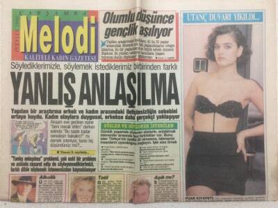 Milliyet Gazetesi Melodi Eki 19 Eylül 1990 - Hülya Koçyiğit Ve Şener Şen GZ51355 - 1
