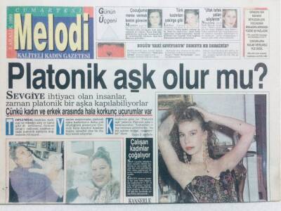 Milliyet Gazetesi Melodi Eki 8 Aralık 1990 - Platonik Aşk Olur Mu? GZ41238 - 1