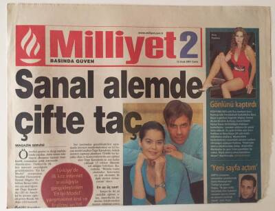 Milliyet Gazetesi Milliyet 2 Eki 12 Ocak 2001 - Doğuş Yeni Sayfa Açtım Diyor GZ31346 - 1