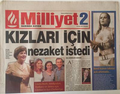 Milliyet Gazetesi Milliyet 2 Eki 18 Ocak 2001 - Gizem Özdilli Tacizciye Dayak Attım GZ22853 - 1