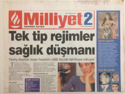 Milliyet Gazetesi Milliyet 2 Eki 22 Şubat 2001 - Sreren Serengil Şaşırttı,Üçü Bir Yerde Emel Sayın,Adnan Şenses Ve Özcan Deniz GZ24598 - 1