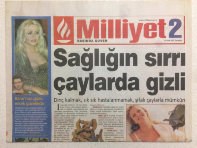 Milliyet Gazetesi Milliyet 2 Eki 29 Ocak 2001 - Banu Alkanın Gözü Erkek Güzelinde GZ24601 - 1