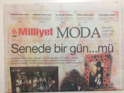 Milliyet Gazetesi Moda Eki 6 Mayıs 2005 - Senede Bir Gün Mü? GZ24864 - 1