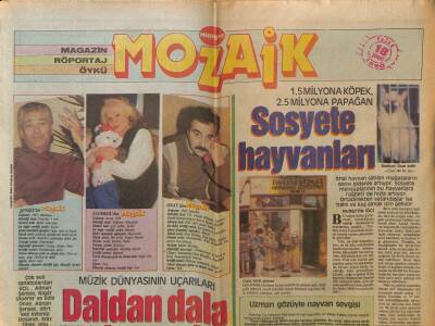 Milliyet Gazetesi Mozaik Eki 18 Şubat 1990 - Adnan Şenses Ve Seceresi GZ61239 - 1