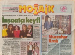 Milliyet Gazetesi Mozaik Eki 28 Ocak 1990 - Orhan Gencebay İle Hem Dostluk , Hem Ticaret GZ114469 - 1