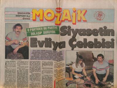 Milliyet Gazetesi Mozaik Eki 29 Nisan 1990 - Lütfü Suyolcu,Siyasetin Evliyaçelebisi GZ61228 - 1