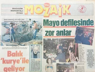 Milliyet Gazetesi Mozaik Eki 4 Mart 1990 - Balık Kurye İle Geliyor -Şakağından Vurulan Ünlü Yüzücü Bebek Sosyetesini Şaşkına Çevirdi GZ36376 - 1