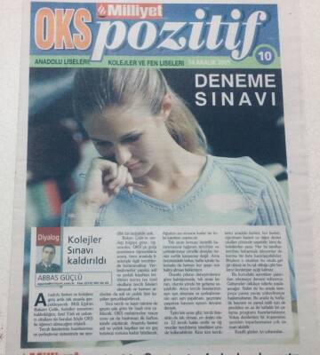 Milliyet Gazetesi OKS Pozitif Eki 14 Aralık 2005 - Deneme Sınavı GZ47506 - 1