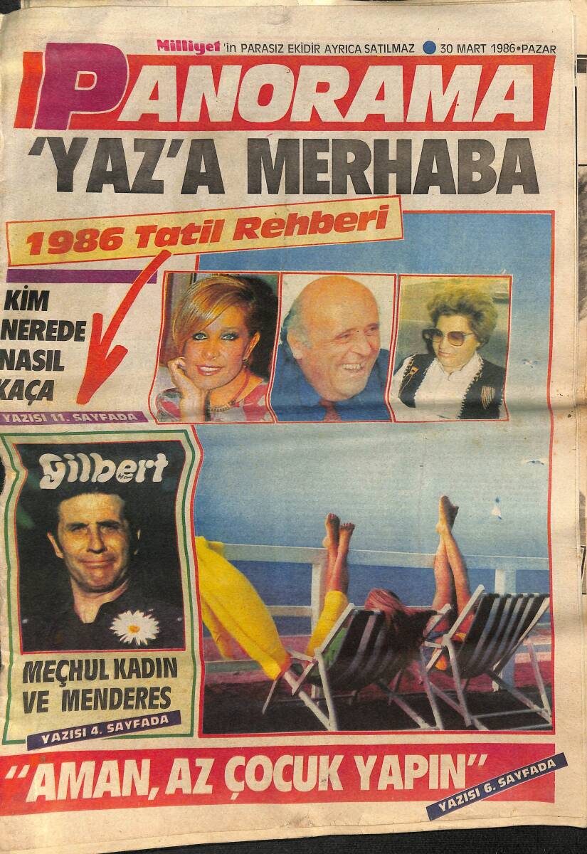 Milliyet Gazetesi Panorama Eki 30 Mart 1986 - Burton'la Yaşanan Zirve - Meçhul Kadın Ve Menderes GZ152285 - 1