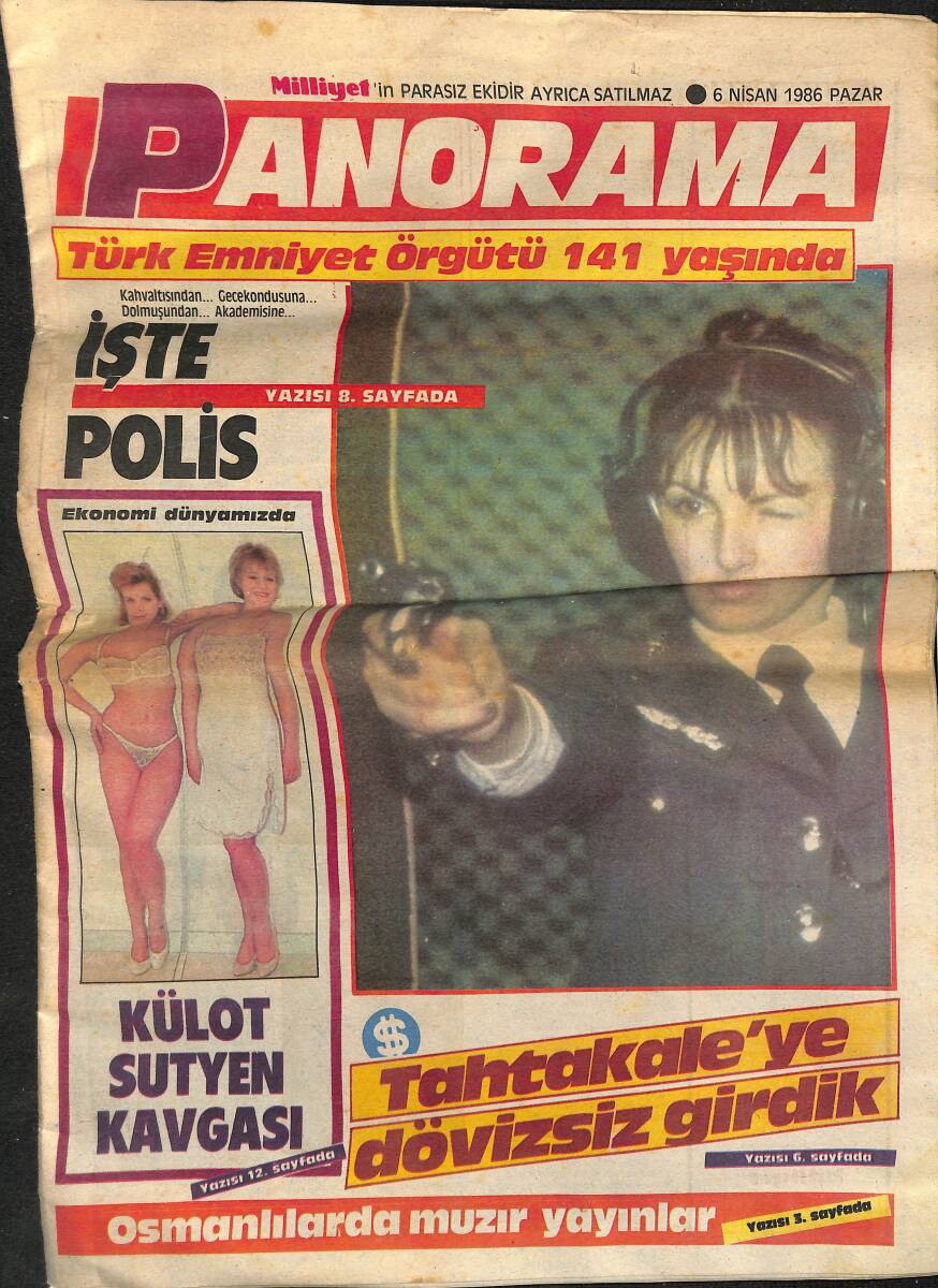 Milliyet Gazetesi Panorama Eki 6 Nisan 1986 - Travolta'yı Yaratan Film GZ152284 - 1