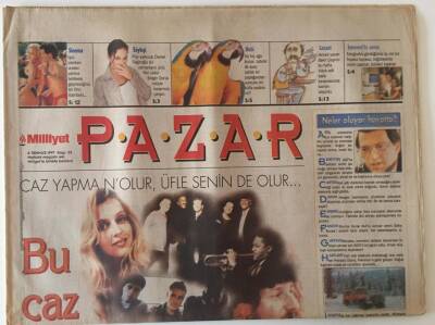 Milliyet Gazetesi Pazar 6 Temmuz 1997 - 4. Uluslararası İstanbul Caz Festivali Başlıyor Bu Caz Şöleni Kaçmaz - GZ20661 - 1