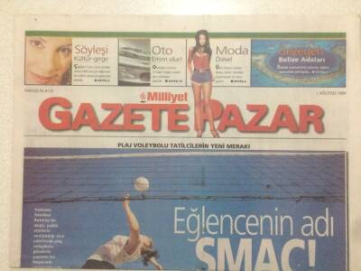 Milliyet Gazetesi Pazar Eki 1 Ağustos 1999 - Altı Motor Üstü İnsan GZ50467 - 1