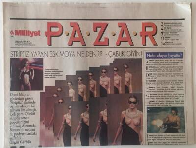 Milliyet Gazetesi Pazar Eki 1 Aralık 1996 - Moda Striptizi Halka Açtı GZ22707 - 1