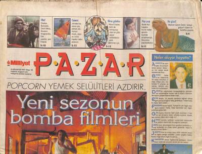 Milliyet Gazetesi Pazar Eki 10 Ağustos 1997 - Manken Gizem Özdilli Nereye Gidiyor ? GZ92552 - 1