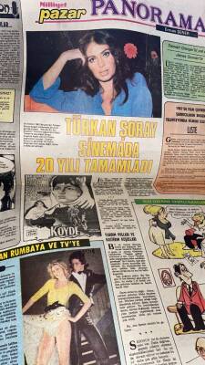 Milliyet Gazetesi Pazar Eki 10 Ocak 1982 - Türkan Şoray Sinemada 20 Yılı Tamamladı GZ113840 - 2