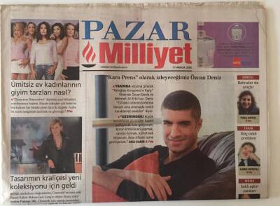 Milliyet Gazetesi Pazar Eki 11 Aralık 2005 - Kara Prens Olarak İzleyeceğimiz Özcan Deniz GZ20622 - 1