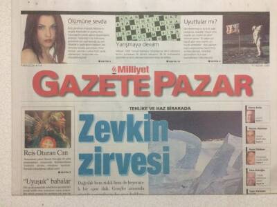 Milliyet Gazetesi Pazar Eki 11 Nisan 1999 - Zevkin Zirvesi Dağcılık GZ47118 - 1