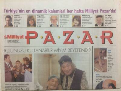 Milliyet Gazetesi Pazar Eki 11 Ocak 1998 - Sağcı Feministler Clintona Karşı GZ32652 - 1