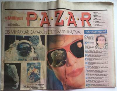Milliyet Gazetesi Pazar Eki 13 Nisan 1997 - Kalkın Marsa Gidelim ... GZ39014 - 1