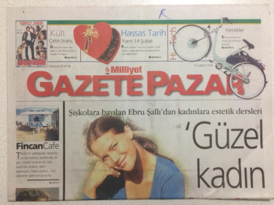 Milliyet Gazetesi Pazar Eki 13 Şubat 2000 - Bana Her Şey Şiliyi Hatırlatıyor GZ24551 - 1