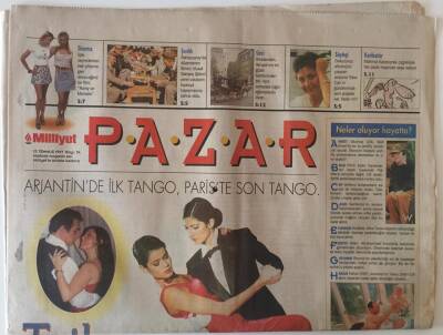 Milliyet Gazetesi Pazar Eki 13 Temmuz 1997 - Arjantinde İlk Tango, Pariste Son Tango - GZ20659 - 1