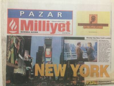 Milliyet Gazetesi Pazar Eki 16 Eylül 2001 - Modacı Nur Yerlitaş Muazzes Ersoyun Sahne Çalışmaları İçin Yeni Kostüm Hazırlıyor GZ34944 - 1
