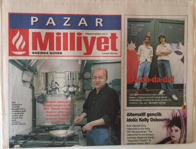 Milliyet Gazetesi Pazar Eki 16 Haziran 2002 - Edebiyatta Ve Mutfakta Selim Usta GZ20591 - 1