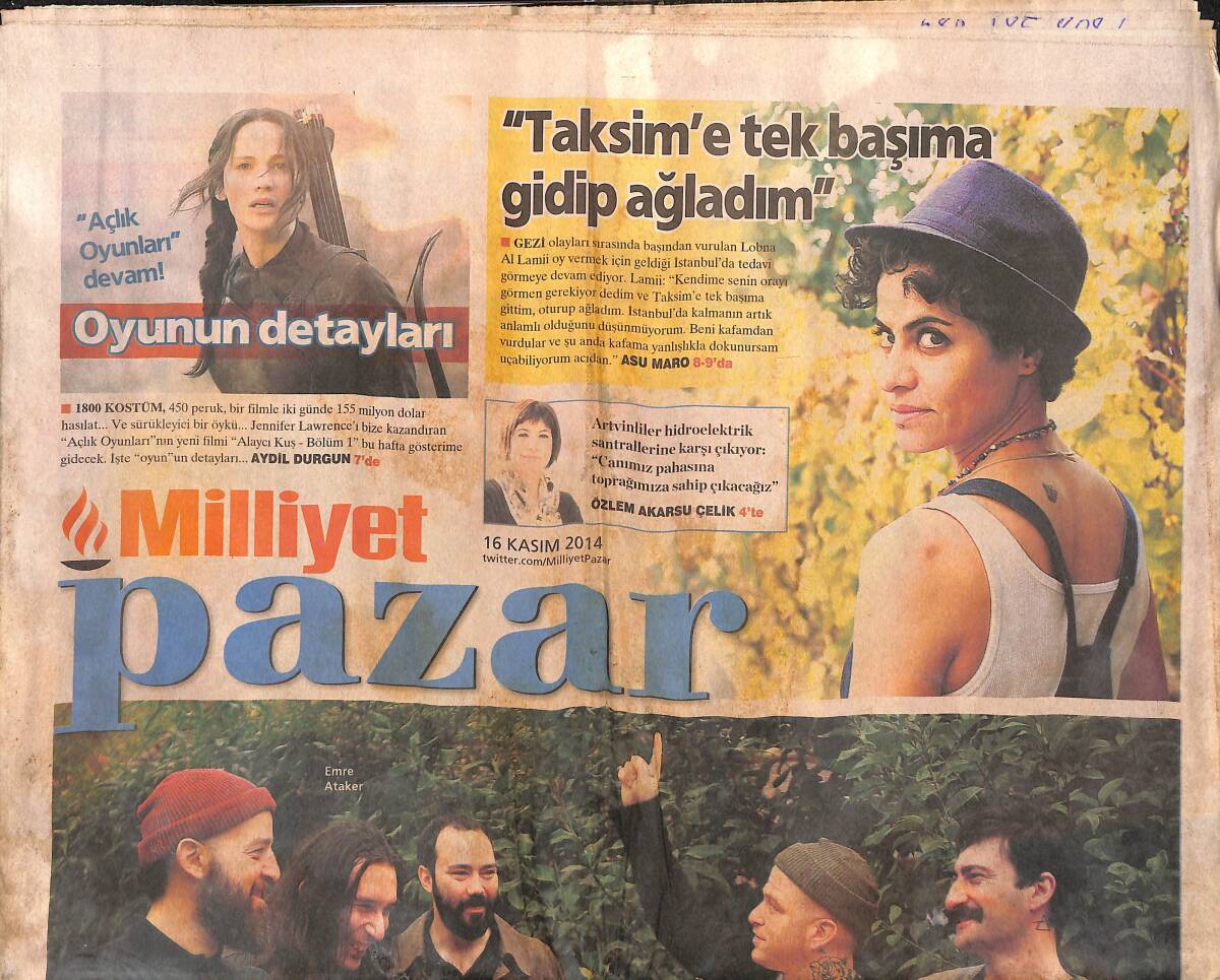 Milliyet Gazetesi Pazar Eki 16 Kasım 2014 - Türkan Şoray Sette Her Zaman Aynaya Bakardı GZ135181 - 1