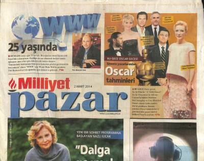 Milliyet Gazetesi Pazar Eki 2 Mart 2014 - Hem Şarkıcı Hem Besteci Sılahattin GZ116423 - 1