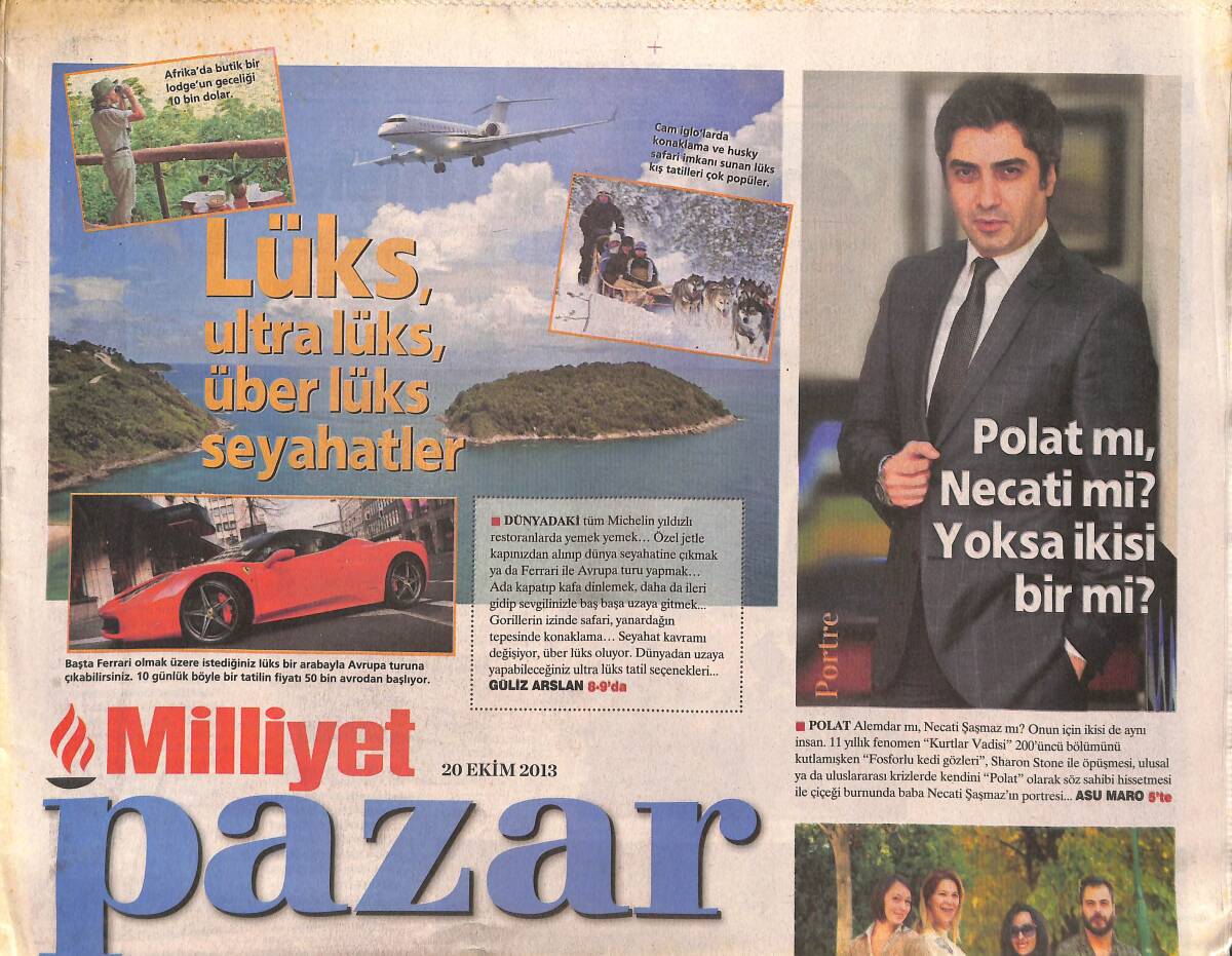 Milliyet Gazetesi Pazar Eki 20 Ekim 2013 - İlber Ortaylı: Andımız'ı Kaldırmak Hiçbir Sorunu Çözmez - Cehennemlik Ünlüler! GZ136394 - 1