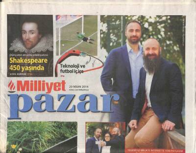 Milliyet Gazetesi Pazar Eki 20 Nisan 2014 - Dünyanın En Ünlü Edebiyatçısı , Shakespeare 450 Yaşında GZ113138 - 1