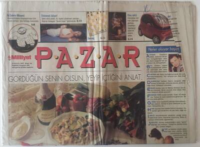 Milliyet Gazetesi Pazar Eki 21 Eylül 1997 - Damağınızı Ele Geçirdiler İtalyan Aşçılar İstanbulda Üs Kurdu GZ22713 - 1
