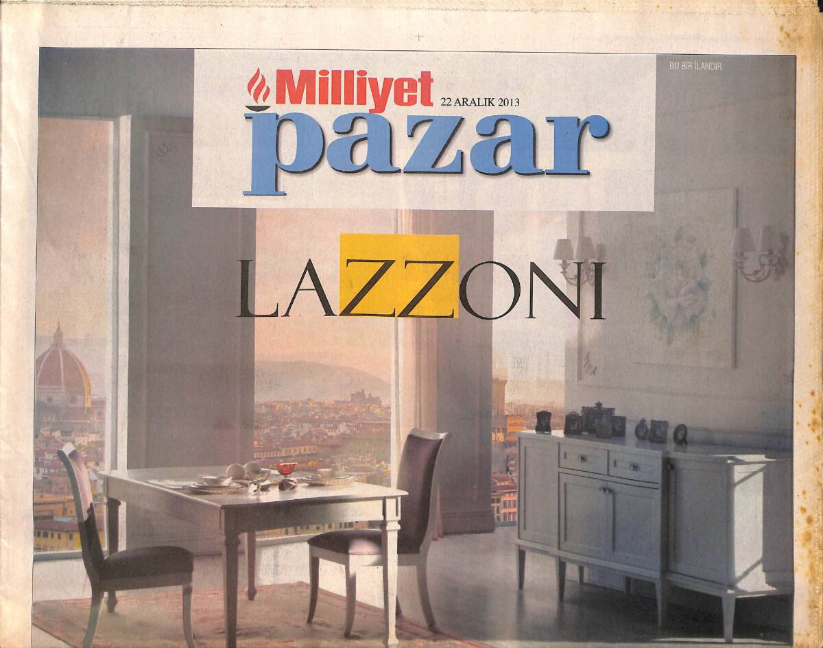 Milliyet Gazetesi Pazar Eki 22 Aralık 2013 - Ebru Gündeş'in Eşi Azeri Damat 