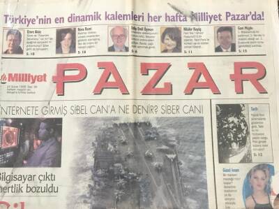 Milliyet Gazetesi Pazar Eki 22 Şubat 1998 - Bilgisayar Çıktı Mertlik Bozuldu GZ36467 - 1