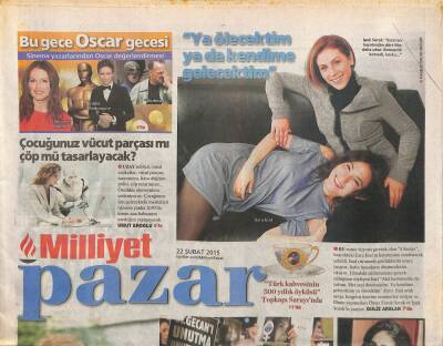 Milliyet Gazetesi Pazar Eki 22 Şubat 2015 - Ünlü Etçi Nusr-et Kebaba , Dönere El Attı GZ116946 - 1