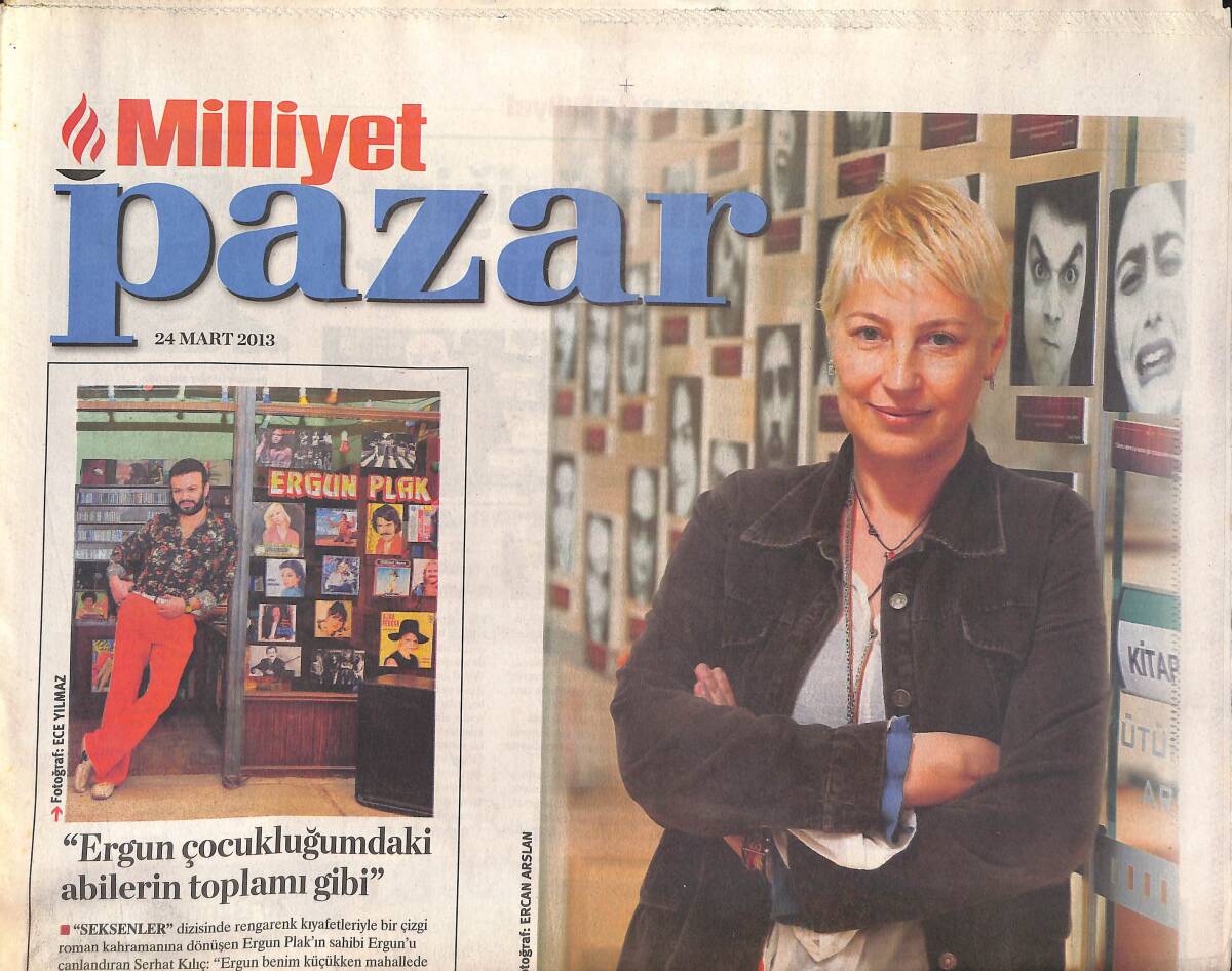 Milliyet Gazetesi Pazar Eki 24 Mart 2013 - Linkedln'deki Genç Türk - Agora Meyhanesi'nde Doğan Resimler GZ135998 - 1