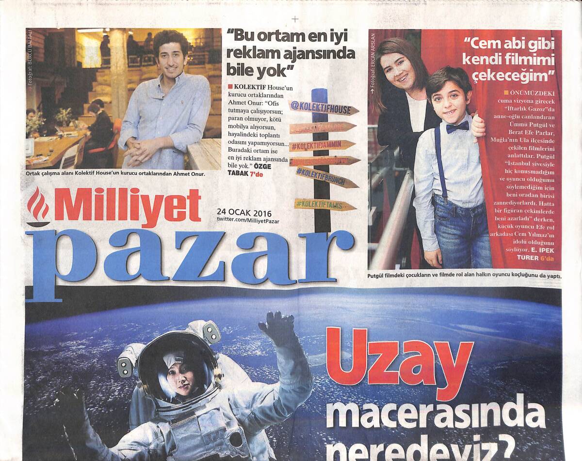 Milliyet Gazetesi Pazar Eki 24 Ocak 2016 - Leonardo'nun Cehennemi - Tarantino Ve Morricone GZ135320 - 1